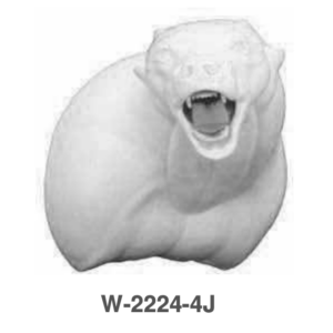 Black bear open mouth shoulder form