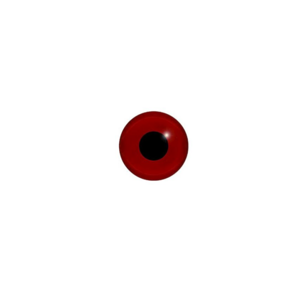 GLASS EYES - DARK RED