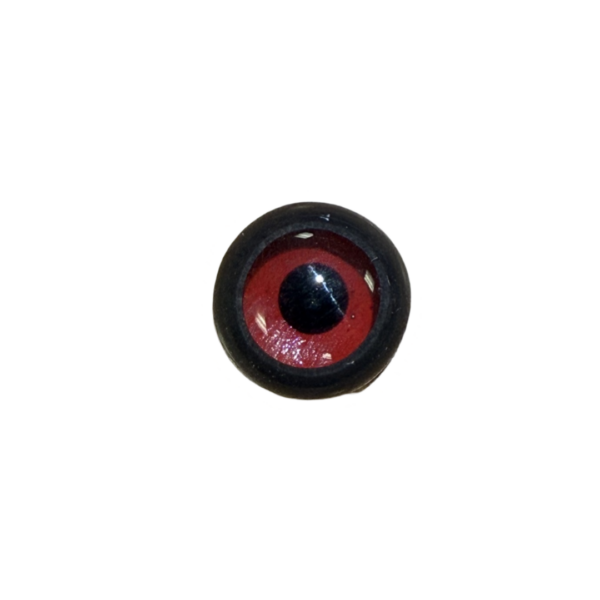 GLASS EYES - RED w/BLACK BAND